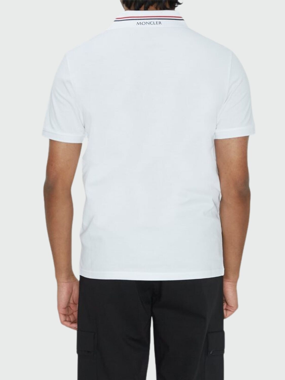 Moncler -Remera polo de algodón manga corta 0