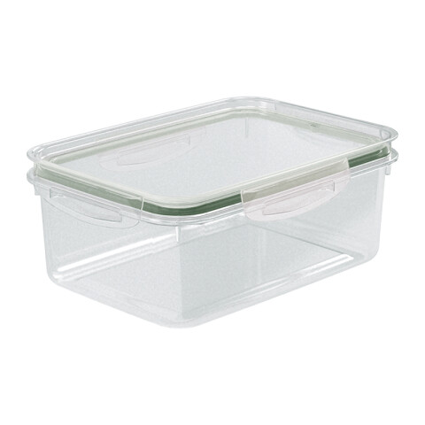 Pote Rectangular con 4 Trabas 2,6 Lts VERDE