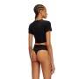 Uftee-Sport-Cropped-T-Shirt - Mujer Black