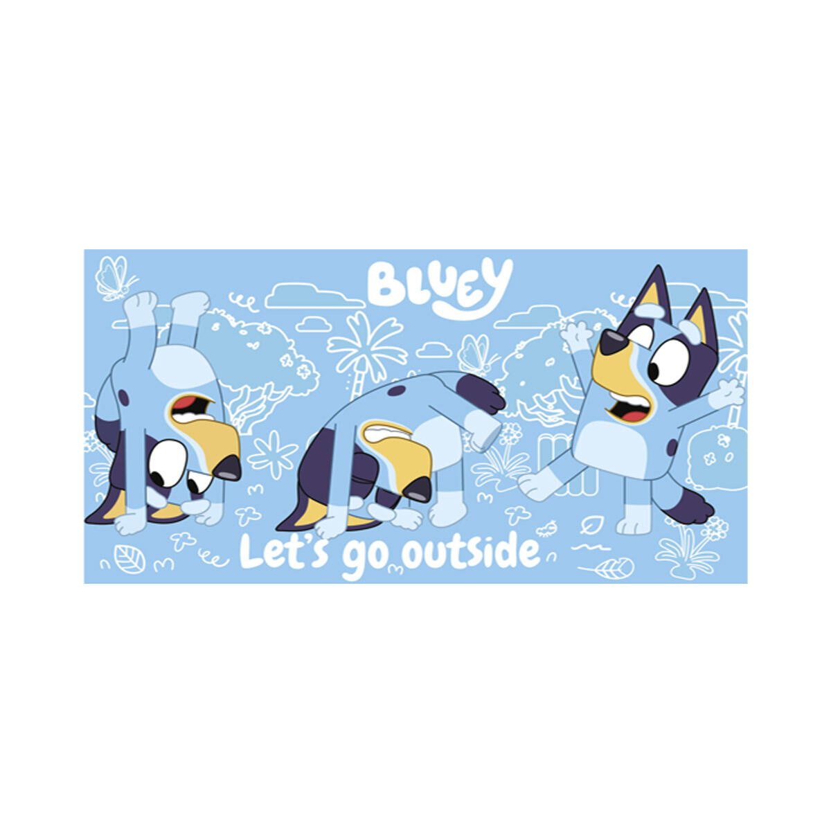 Toalla Infantil Playera Bluey 100% Algodón 70 x 130 cm - CELESTE 1 