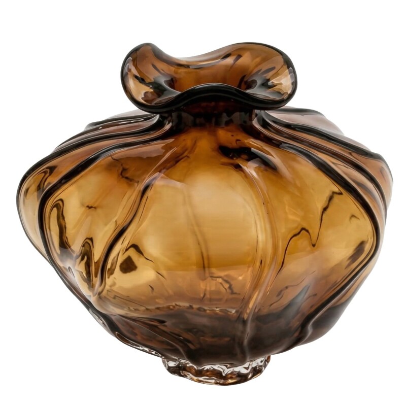 BASE DE VIDRIO CARAMELO 26X31CM Unica