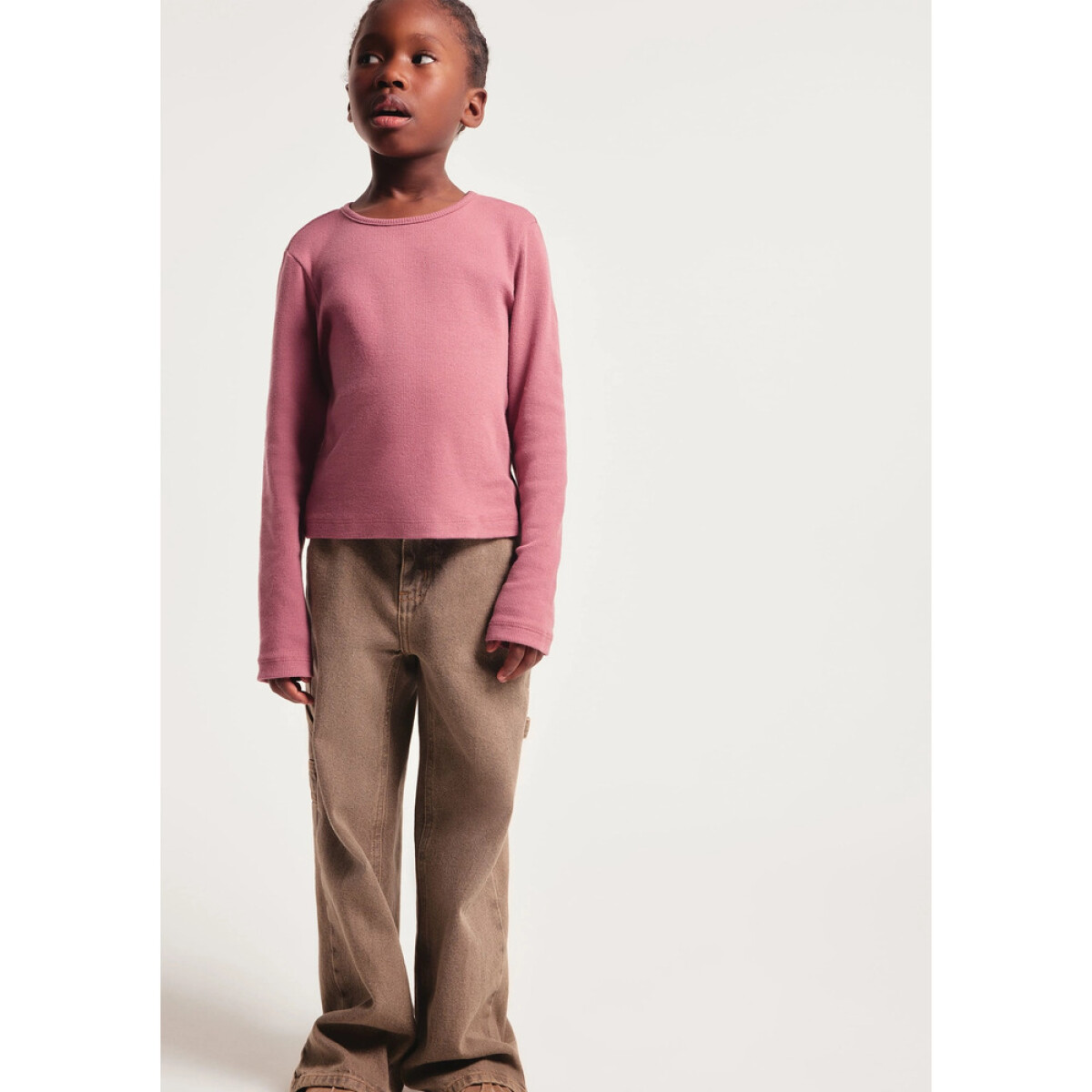 BLUSA ML FEM - ROSA/GRAFITO 