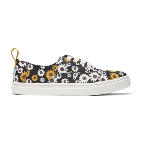 Youth Cordones Cupsole Sun Daisy Print - Niños Black