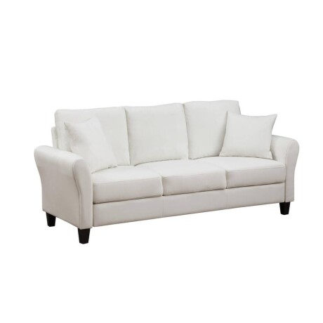 Sillón Sofá Venecia 3 Cuerpos - Blanco + Almohadones Sillón Sofá Venecia 3 Cuerpos - Blanco + Almohadones