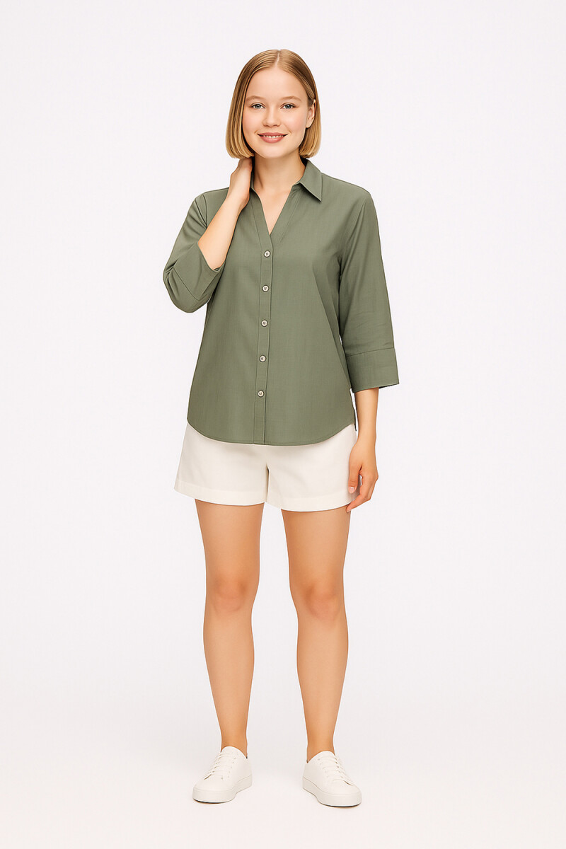 Camisa Oppu - Verde Azulado 