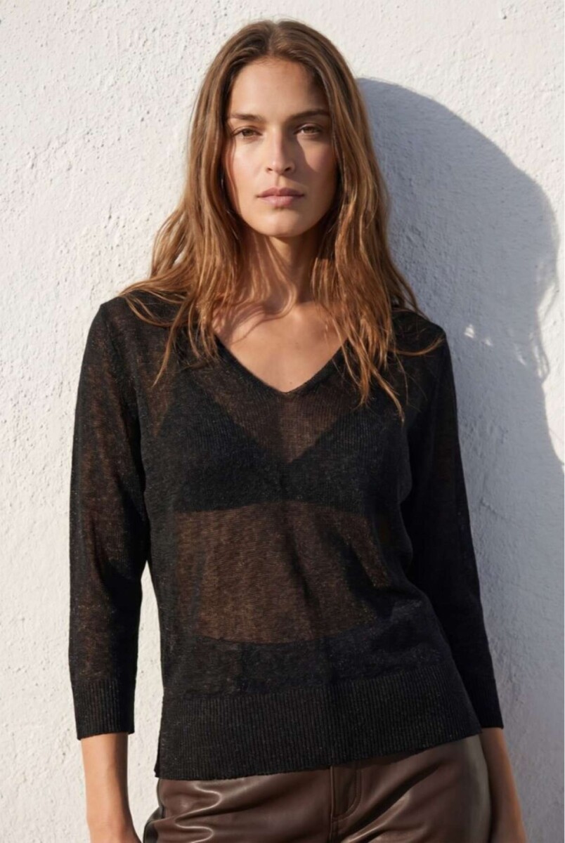 Sweater Lurex - Negro 
