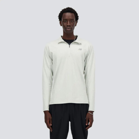 Casacas Hombre Space Dye 1/4 Zip - Hombre Grey