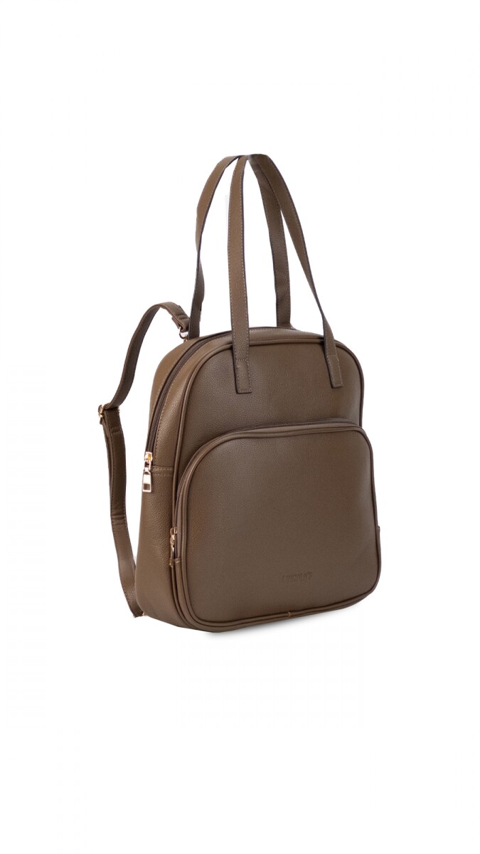 MOCHILA CLARA - CAFE 