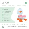 Pelela Wc Niños Duck Baby Potty 3 En 1 Hasta Los 5 Años Rosa