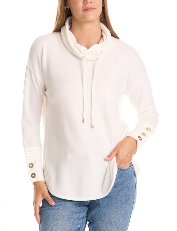 Buzo Soft Cuello Vol CRUDO