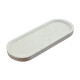 Bandeja decorativa simil piedra cementicia oval 28x11 cm GRIS
