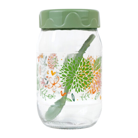 Frasco de vidrio Herevin 370ml con cuchara Frasco de vidrio Herevin 370ml con cuchara