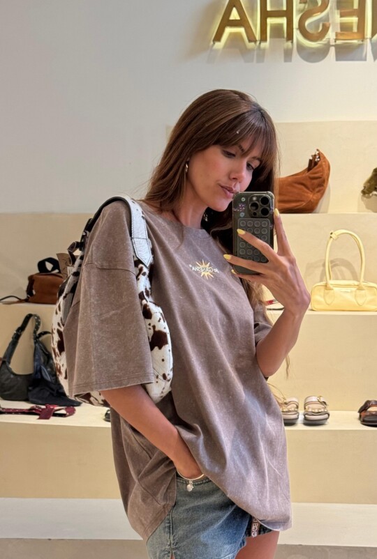 T-shirt Uruguay Marron