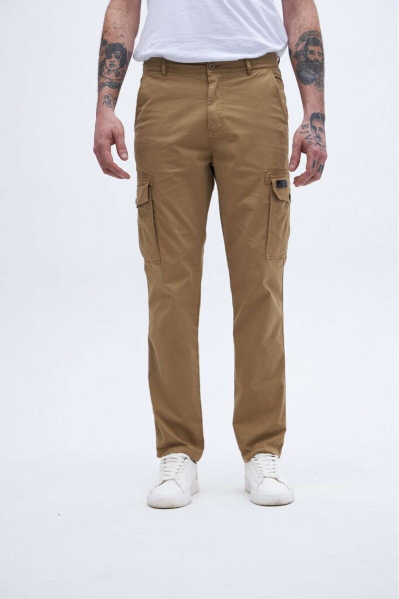 Pantalón cargo Roque - Beige 