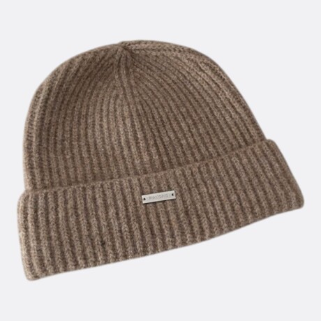 Gorro De Lana Abrigo Índigo Marrón Claro