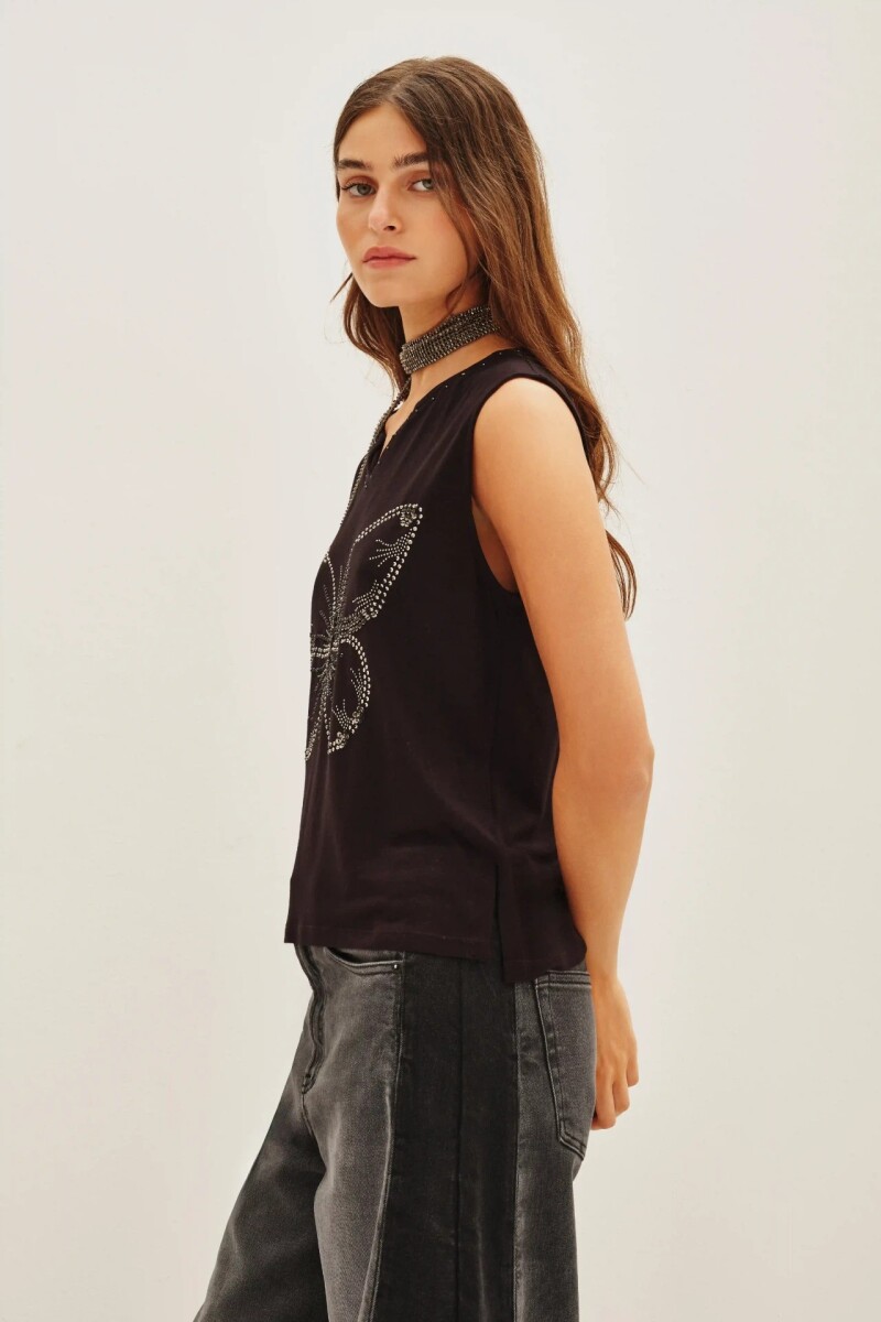 Musculosa Fly Glow Negro