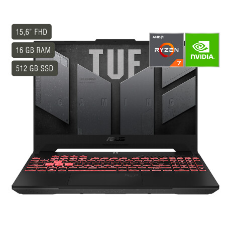 Notebook Gamer Asus 15,6'' Ryzen 7 16GB 512GB RTX4050 001