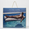 Colchoneta inflable de lujo La Palma Sage Stripe