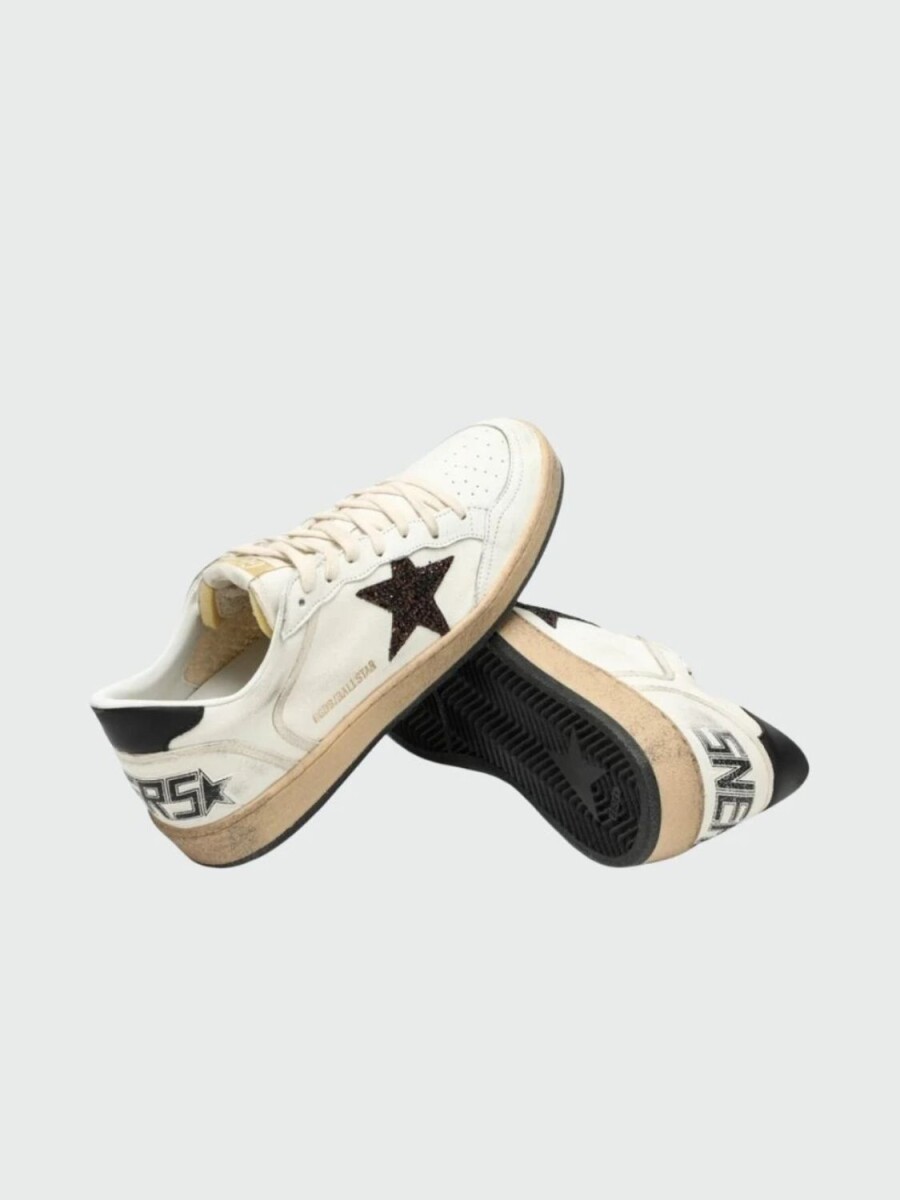 Golden Goose-Championes de cuero, Ballstar - Blanco 