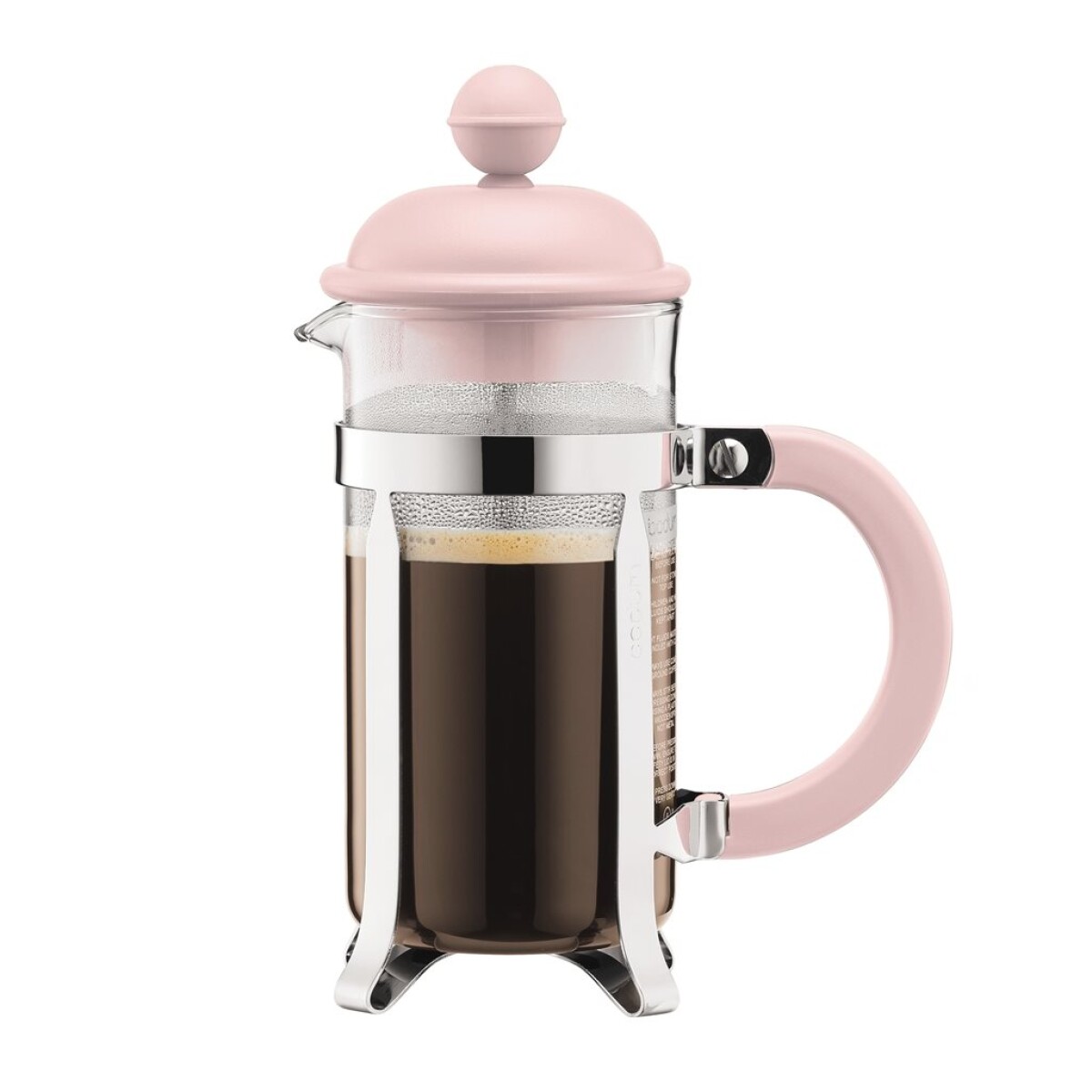 CAFETERA 350ML 3 TAZAS ROSA/CROMO CAFFETIERA BODUM 