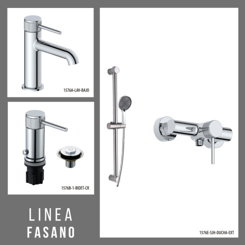 Juego De Griferia Lavatorio Bajo,Bidet Y Ducha Exterior 000