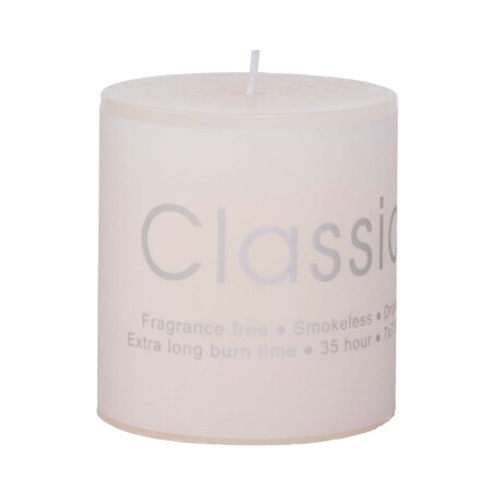 VELA AROMÁTICA PARAFINA NATURAL-BEIGE A018