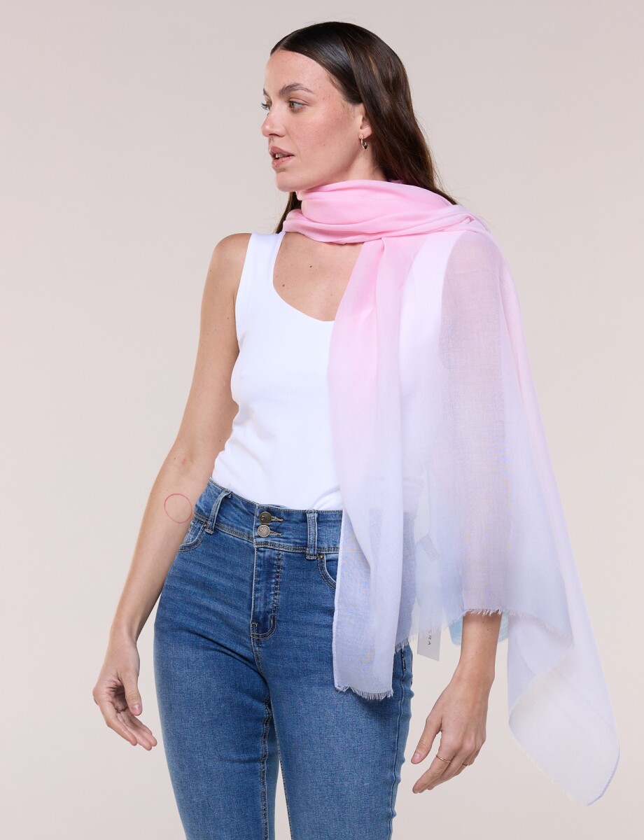 Pashmina Degradé - Rosa/multi 