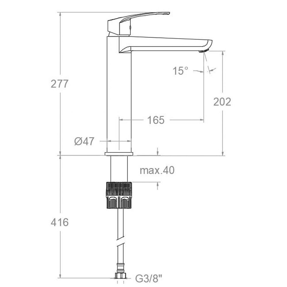 GRIFERÍA MONOCOMANDO DE LAVATORIO MODELO NEW FLY ALTO RAMON SOLER Grifería Monocomando De Lavatorio Modelo New Fly Alto Ramon Soler