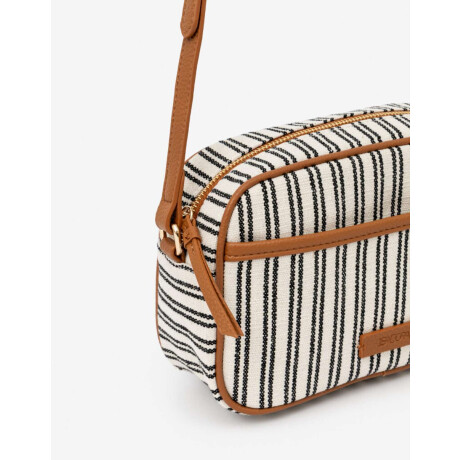 Bandolera Estampada Con Bolsillo Combinacion Bicolor