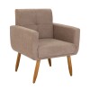 Conjunto Decorativo 498 Dallas 2 Poltronas + Puff Marron Conjunto Decorativo 498 Dallas 2 Poltronas + Puff Marron