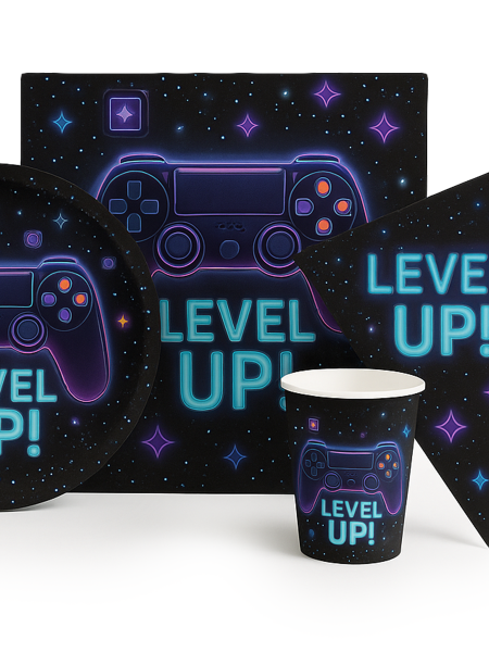 PARTY SET GAMER COMPLETO 38PCS AZUL