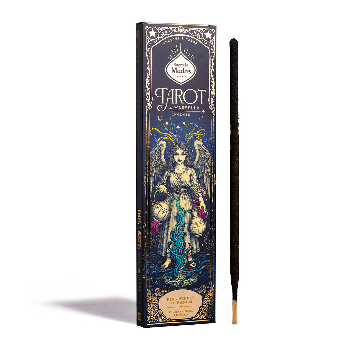 INCIENSO TAROT MARSELLA SAGRADA MADRE X6 - Pimienta Rosa/olibano 