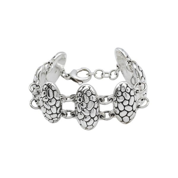 Pulsera Caparazón-Plata 925 inflada-Sin piedra-PU3034 sinpiedra