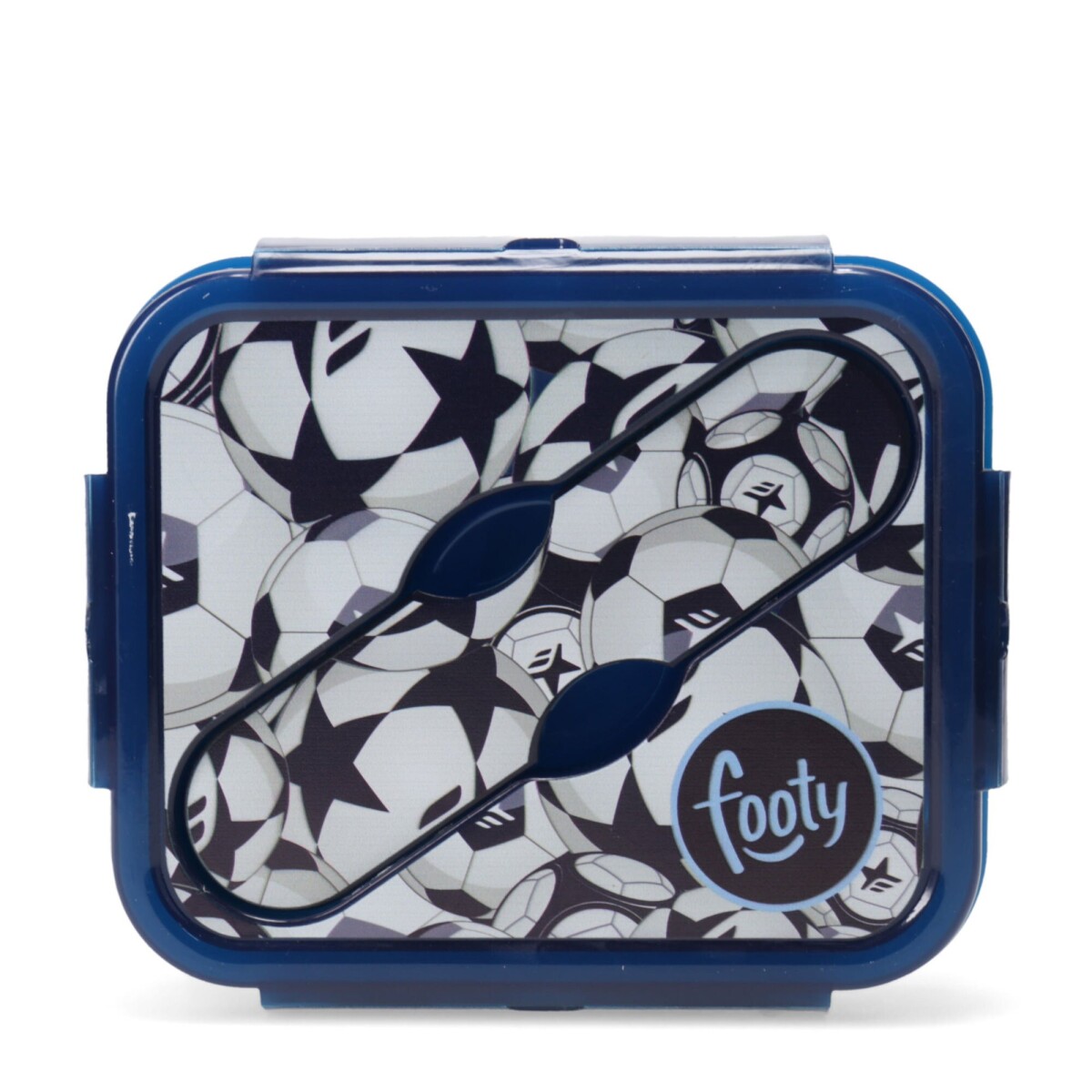 Lanchera Footy Plegable Pelotas - Azul - Celeste - Blanco 