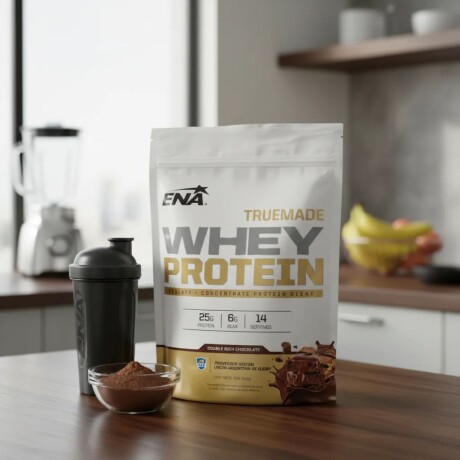Suplemento en polvo ENA Whey True Made 1LB Chocolate