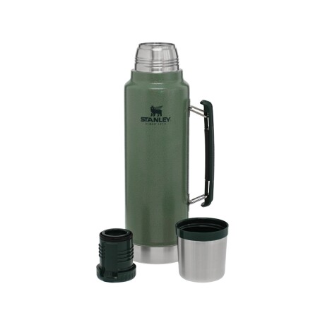 Termo Stanley Classic 1.4 L con Asa Plegable y Tapón Cebador Verde
