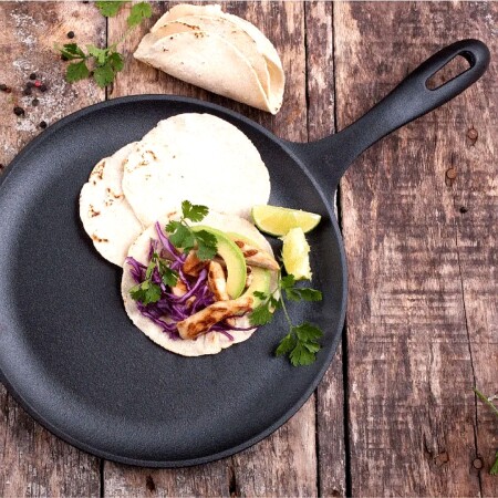 SARTEN VICTORIA HIERRO FUNDIDO 26,6 CM NEGRO