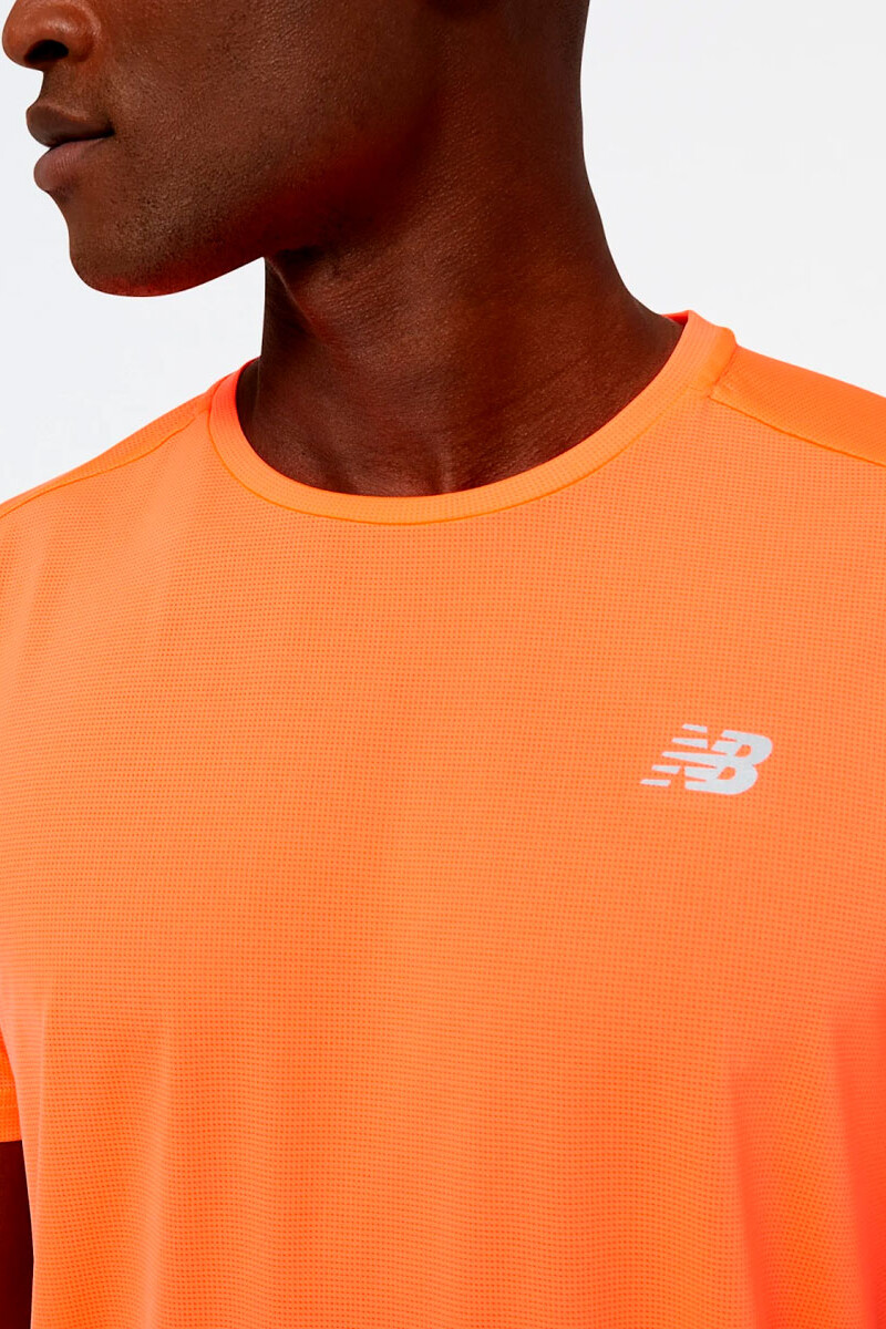 REMERA HOMBRE NEW BALANCE ACCELERATE SS Naranja