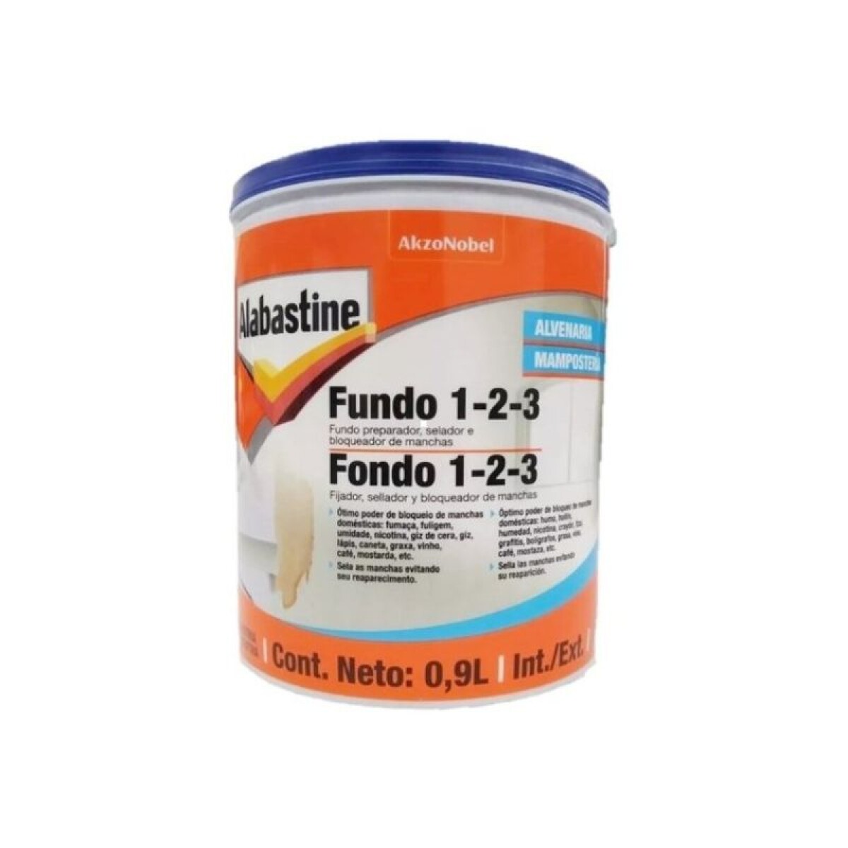 ALABASTINE FONDO 1 - 2 - 3 0.90 LT 