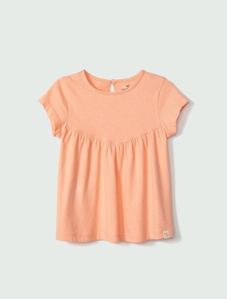 BLUSA INFANTIL MANGA CORTA NARANJA