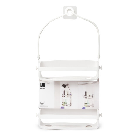 ORGANIZADOR DE DUCHA BLANCO POLIPROPILENO UMBRA FLEX