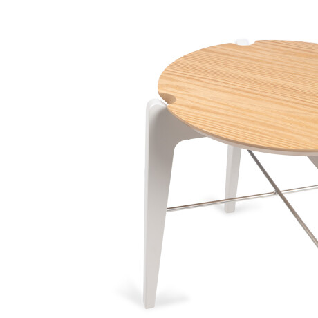 Mesa lateral Garden - 67 x 55 Carvalho y Off White