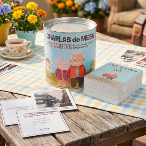Juego de Cartas Charlas Abuelo ChauPantallas U