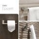 SET DE ACCESORIO BAÑO LINEA EPUYEN COLOR GRIS SATINADO GRIS-BRUSHED NICKEL