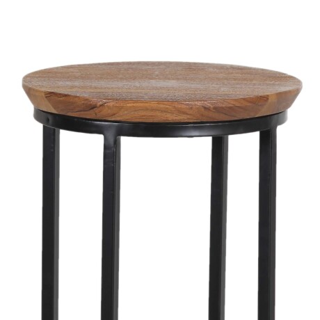 MESA AUXILIAR MADERA-Y-METAL MARRON ECLIPSE CASTAÑO