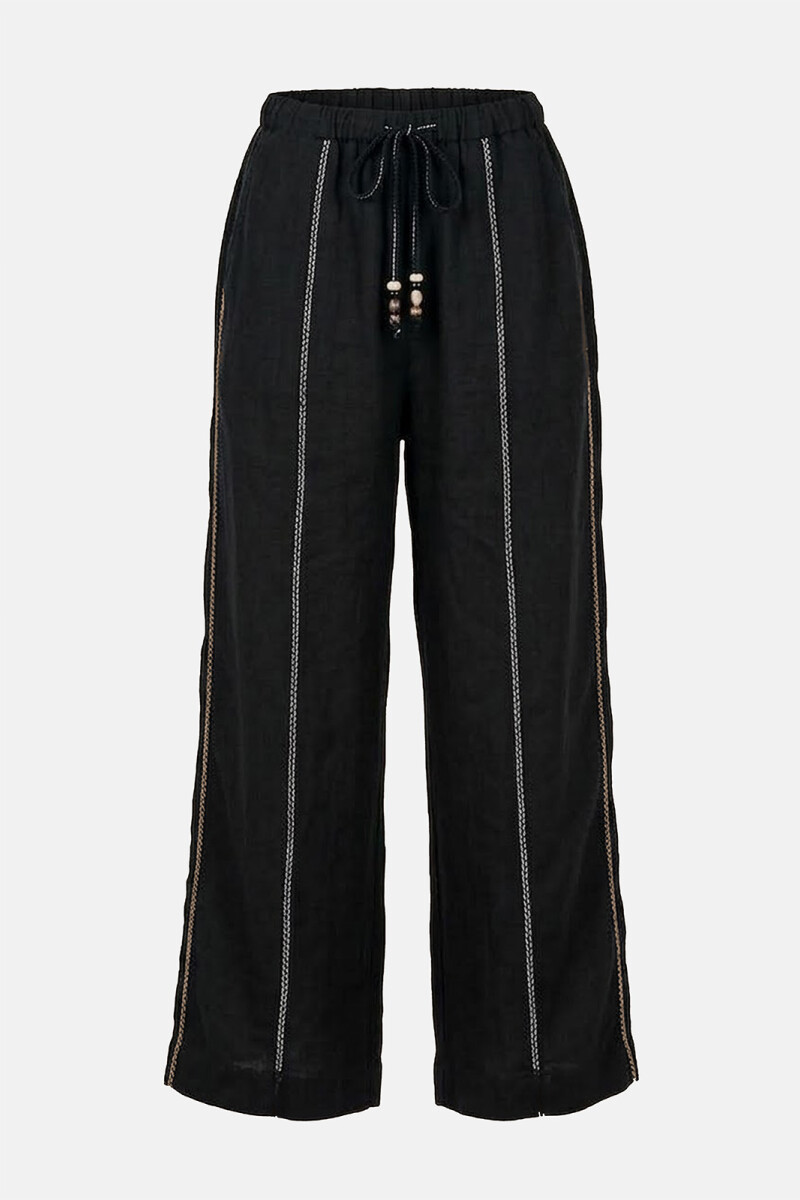 PANTALON LINO CRUZ NEGRO