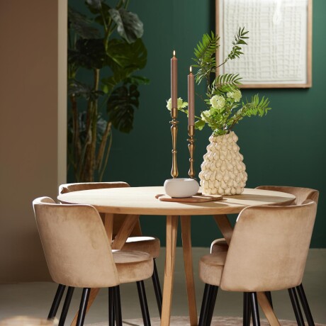 CANDELABRO SMALL CERAMICA NATURAL-BEIGE ALKA