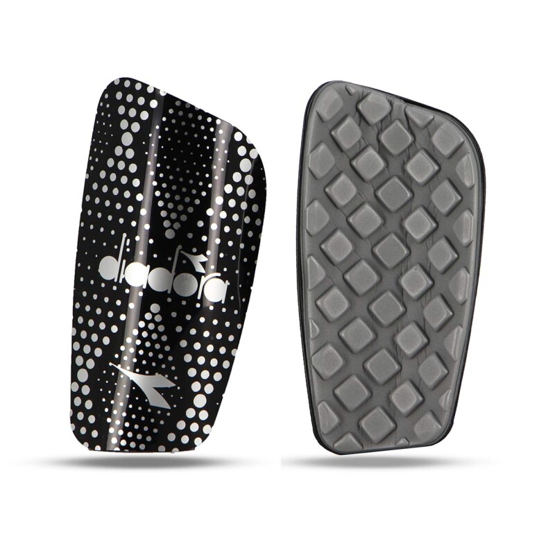 Diadora Canillera Shingguard Trento II - Black/Silver Negro-Plateado