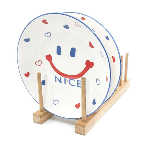 Plato de cerámica diseño Smiley 20 cm Plato De Cerámica Diseño Smiley 20 Cm