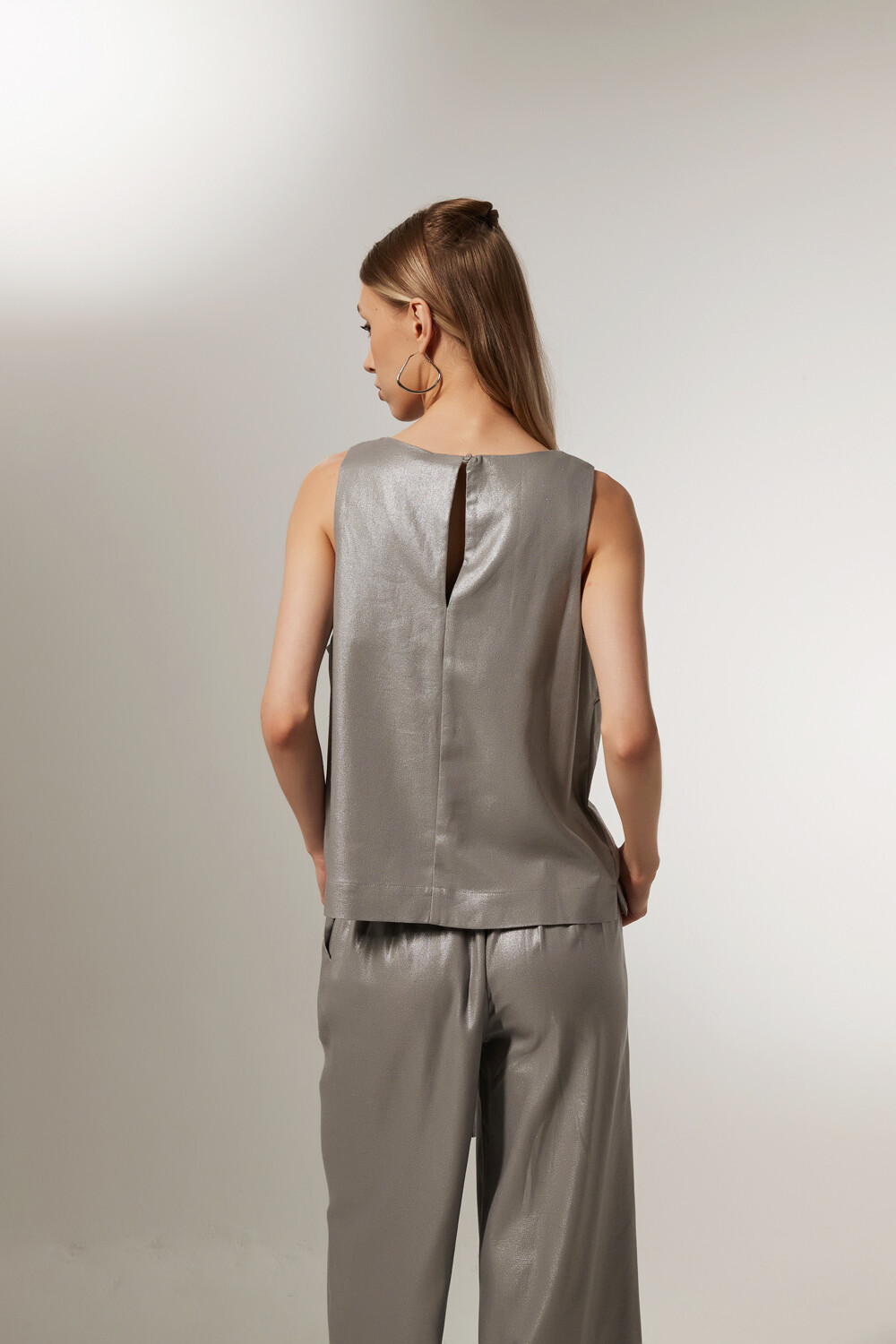 Musculosa Cariño Plateado